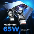 thumbnail image 5 of MAGIC JOHN 4-in-1 Charging Cable USB Type C 65W Fast Charger Cables Compatible for iPhone 17 16 15 13 14 Samsung Galaxy, 5 of 12