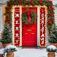 thumbnail image 2 of Uutvery Christmas Couplet Door Curtain with LED Lights, 12x71 Inch Illuminated Holiday Decoration for Party and Home Festive Atmosphere, 2 of 6