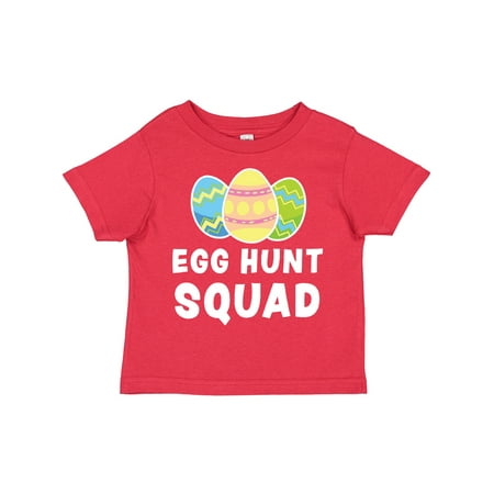 

Inktastic Egg Hunt Squad with Easter Eggs Gift Toddler Boy or Toddler Girl T-Shirt