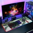 thumbnail image 6 of Simple Coconut Trees RGB Gaming Mouse Pad Large Keyboard Mat Rubber Base 13 Light Modes, 6 of 6