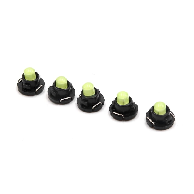 Unique Bargains 5pcs 12V Ice Blue T4.7 Car Wedge LED Dash Gauge Instrument Panel Light Interior