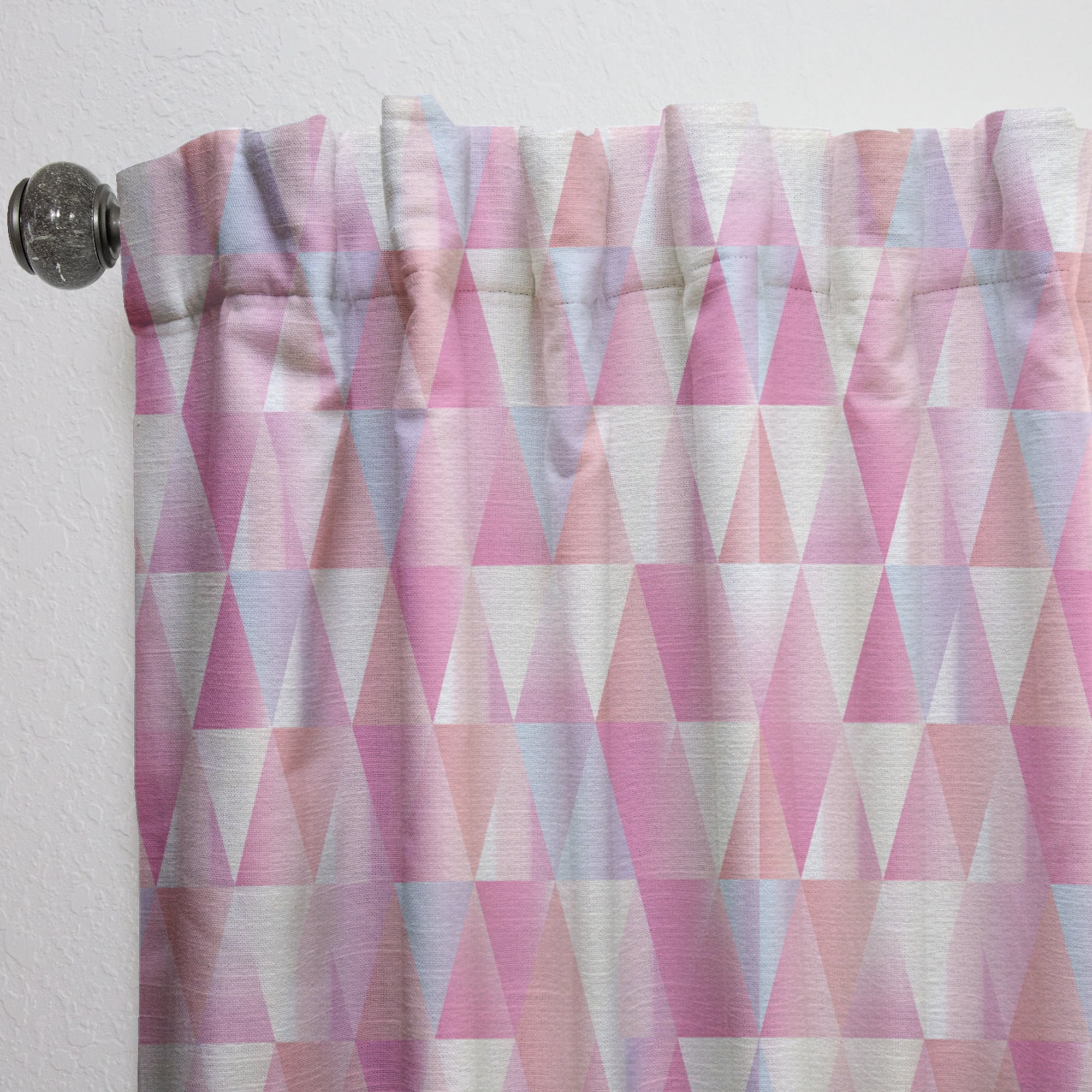 Designart 'Diamond Retro Pattern VI' Mid-Century Modern Curtain Panel