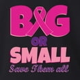 thumbnail image 6 of Wild Bobby Breast Cancer Awareness Big or Small Save Them All Front and Back Women Tee, Black, Small, 6 of 6