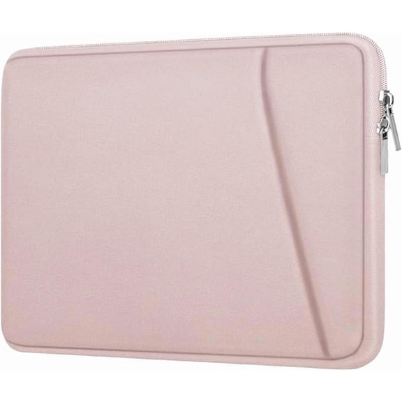 15.6" Shockproof Laptop Sleeve with front pocket, for HP Dell Asus Lenovo, Pink
