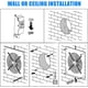 thumbnail image 4 of Extractor de techo y pared para baño de 8 pulgadas, ventilador de ventilación, ventilador de ventana pequeño para cocina, ático, garaje, sótano, 4 of 5