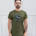 thumbnail image 3 of Tee Hunt Ford Mustang Mach 1 A Lil' Horseplay T-Shirt Muscle Car Licensed Men's Tee, Military Green, X-Large, 3 of 5