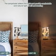 thumbnail image 5 of Cat Silhouettes Table Lamp USB Bedside Desk Nightstand Lamp Printed Gifts Small Lamp Wood Base for Bedroom Living Room Kids Room College Dorm, 5 of 7