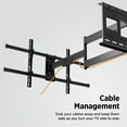 thumbnail image 3 of Pro-Mounts Full Motion Wall Mount for 32-80 Inch TVs, Swivel & Tilt, 40 Inch Extension, Holds up to 110 lbs, 3 of 6