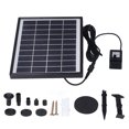 thumbnail image 3 of Solar Bird Bath, 10V&nbsp;6W Solar Fountain Pump 0-200L/h Anti&nbsp;Congestion Wide Application For Pond ANGGREK Otros, 3 of 8