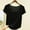 Black, variant on Short Sleeve Womens Plus Tshirts Square Neckline Cotton Ladies Plus Size Tops Single Loose Yoga Vacation Shirts,Gray M