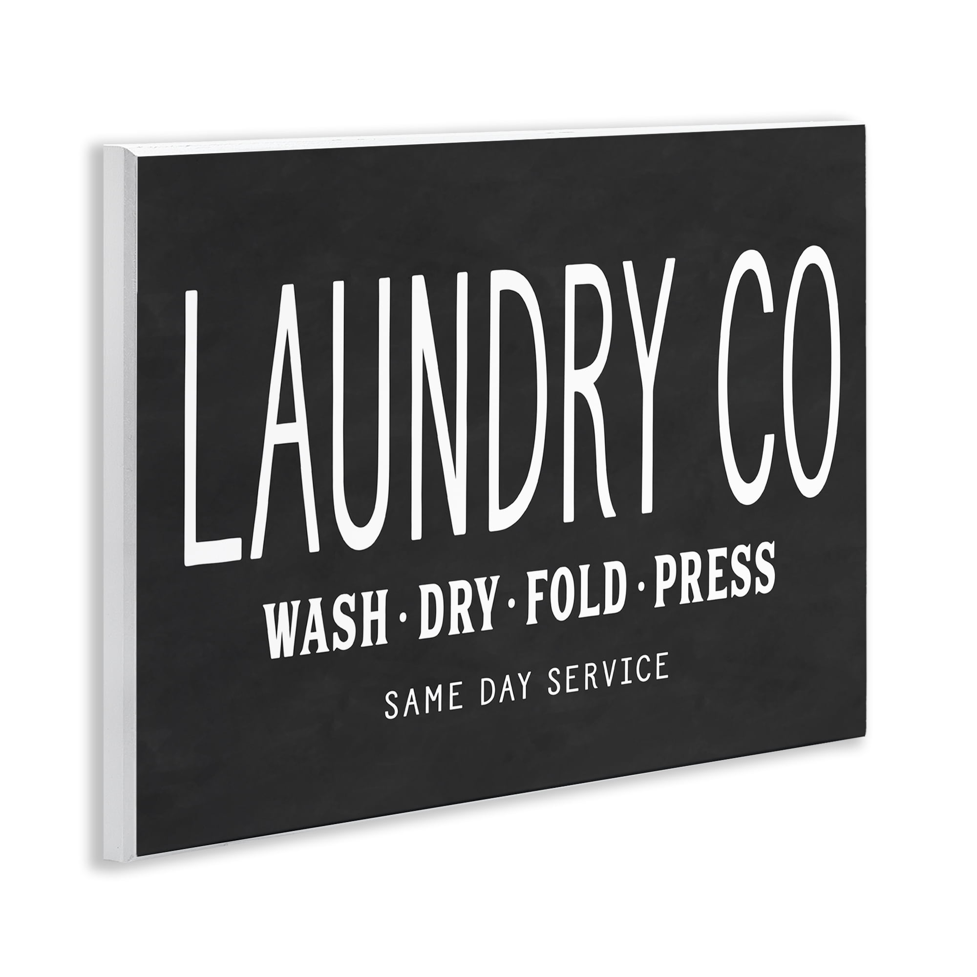 Stupell Industries Laundry Essentials Chalkboard Bath & Laundry Painting Unframed Art Print Wall Art, 14 x 11