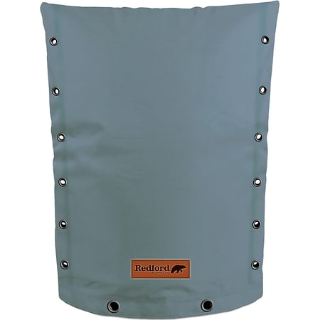 Redford Supply Customizable Backflow Preventer Insulation Outdoor Pipe Cover for Winter Freeze Protection | Well Cover, Irrigation Waterproof Pouch, Sprinkler Valve Cover (18"W x 34"H, Gray)