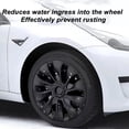 thumbnail image 2 of Moyeu de Roue, Haute Dureté 4pcs Moyeu de Roue Couvre-Jante Complète 18in Style Symétrique pour le Modèle 3, 2 of 7