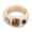 Milky white, variant on Korean Style Acrylic Ring with Rhinestone Inlay: Irregular Geometry, Sweet Temperament Ring for Women, Perfect Gift for Birthdays and Holidays