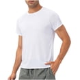 thumbnail image 2 of DPTALR Combinaison de Course Ample pour Homme de Printemps, Absorbant la Sueur, Respirante, Entraînement Physique, Décontractée, Manches Courtes, Col Rond, Haut/chemise, 2 of 8