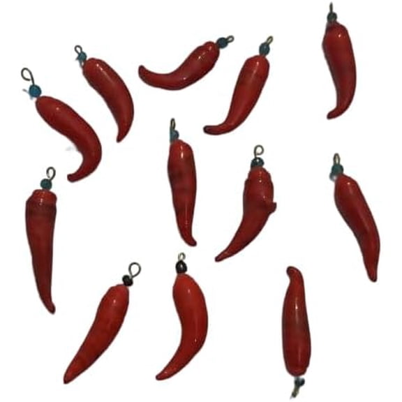 Set of 12 RED Chilli Figurine Home Décor LAL MIRCHI