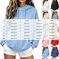 thumbnail image 4 of merlath 2026 Zip Up Hoodies for Women Fall Winter Casual Sweatshirts Zipper Oversized Lightweight Cute Jackets with Pockets Size XXL, 4 of 7