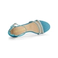 thumbnail image 5 of BLISSFUL STEP Women's Glitter Ankle Strap Stiletto Heel Sandals, 5 of 8