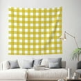 thumbnail image 2 of Daiia Yellow Checkboard Pattern Tapestry 60x51 Inches Wall Hanging Tapestry Artistic Wall Hanging Bedroom Wall Decor Living Room Tapestry Dorm Room Decor, 2 of 9