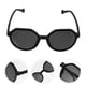 thumbnail image 5 of 1 par de gafas de sol redondas sombras de ojos personalizados con marco redondo., 5 of 6