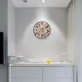 thumbnail image 5 of Yayeee Wall Clock Battery Operated 9.5" Silent Quartz Non-Ticking for Living Room Decor, Watercolor Leaves, 5 of 8