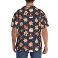 thumbnail image 3 of Kdxio Men's Hawaiian Shirt for Men Short Sleeve Shirt Holiday Gingerbreads Summer Casual Holiday Beach Button Down T-Shirts, 3 of 5