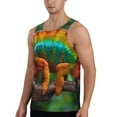 thumbnail image 2 of Logiee Chameleon Print Men's Workout Tank Top,Quick Dry Workout Tank Top,Gym Muscle Tee,Fitness Bodybuilding Sleeveless T Shirt-, 2 of 7