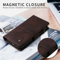 thumbnail image 5 of Dteck for iPhone XS Max Wallet Case with Card Holder, Soft PU Leather Handbag Purse Zipper Pocket Card Holder Wallet for Women Men, Crossbody Wallet Phone Case with Strap, Brown, 5 of 7