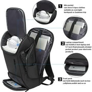 BANGE Unisex Waterproof oxford fabric 15.6 Laptop Backpack, Black