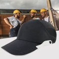thumbnail image 3 of Tapa Anticolisión Gorra anticolisión Gorra de béisbol liviana Raya reflectante para trabajador (Negro) Ndcxsfigh Para Estrenar, 3 of 6