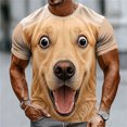 thumbnail image 2 of bravefron Men's 3D Animal Graphic T-Shirt Short Sleeve Casual TeeShort Sleeve Tshirts Novelty Streetwear Tops Trendy Summer Shirt for Men, 2 of 4