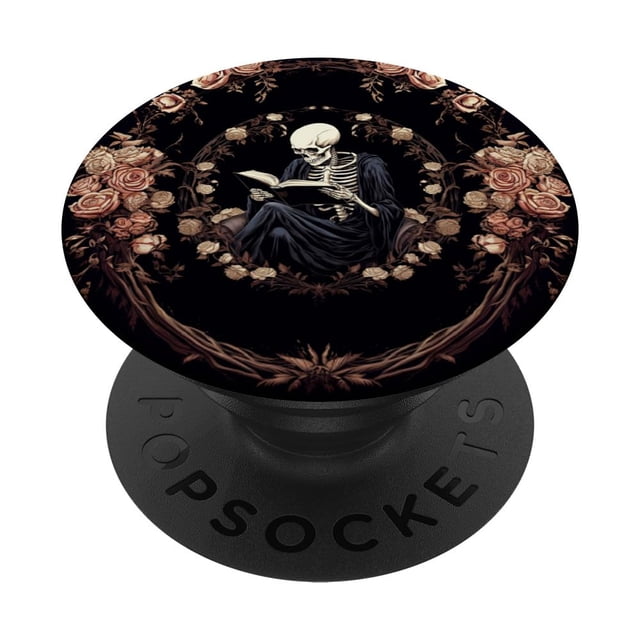 PopSockets, adhesivo PopGrip, amante de los libros, ratón de biblioteca gótico