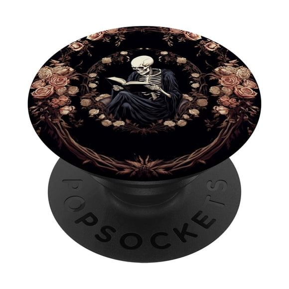 PopSockets, adhesivo PopGrip, amante de los libros, ratón de biblioteca gótico