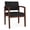 Castillo Black, variant on Lenox Wood Reception Waiting Room Healthcare Guest Chair / Walnut Wood / Brown