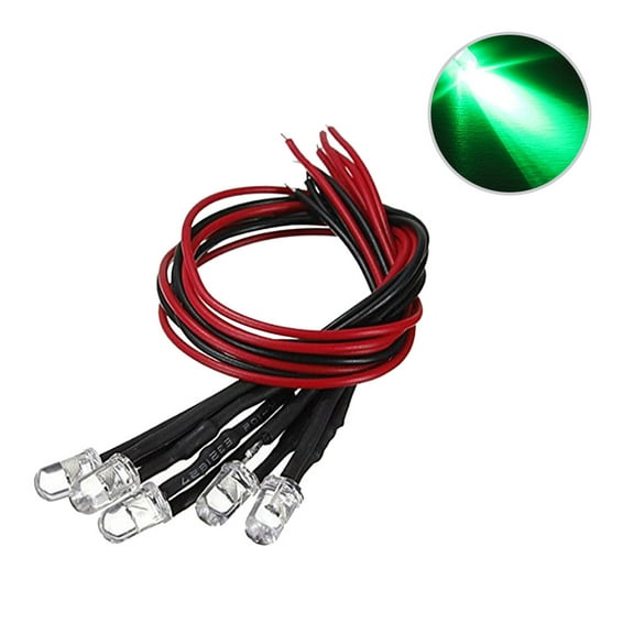 CTIRCHIU 10PCS Led Bulb Lights Green PVC Lighting For Room DIY