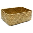 thumbnail image 1 of Flmtop Handmade Straw Dried Flower Fruit Pot Basket Rattan Box Candy Earphone Organizer, 1 of 7