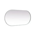 thumbnail image 5 of Elegant Decor Metal Frame Oval Mirror 36x72 Inch in Silver, 5 of 12