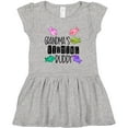 thumbnail image 3 of Inktastic Grandma's Fishing Buddy with Colorful Fish Girls Toddler Dress, 3 of 5