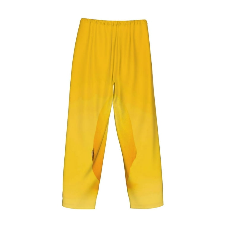 Disketp Yellow Lemon Men'S Pajama Pants - Ultra Soft Fleece