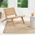 thumbnail image 6 of JONATHAN Y Parker Mid-Century Modern Woven Seagrass Wood Armless Indoor Lounge Chair, Natural, RLX1000A, 6 of 9