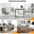 thumbnail image 6 of VINGLI Stacking Chairs Set of 5 Stackable Office Chairs with Metal Sled Base, Ergonomic Plastic Seat, Stacking Chairs for Waiting Room Break Room Banquet Guest, Black, 6 of 6