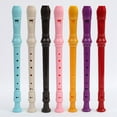 thumbnail image 3 of Light Blue-8 Holes Soprano Recorder with Cleaning Rod, German Style C Key Recorder for Kids Beginners Students, 3 of 8