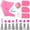 14Pink, variant on Piping Bags and Tips Set Cake DIY Decorating Kit with Stainless Steel Nozzle Reusable Silicone Pastry Cake Decorating Tools