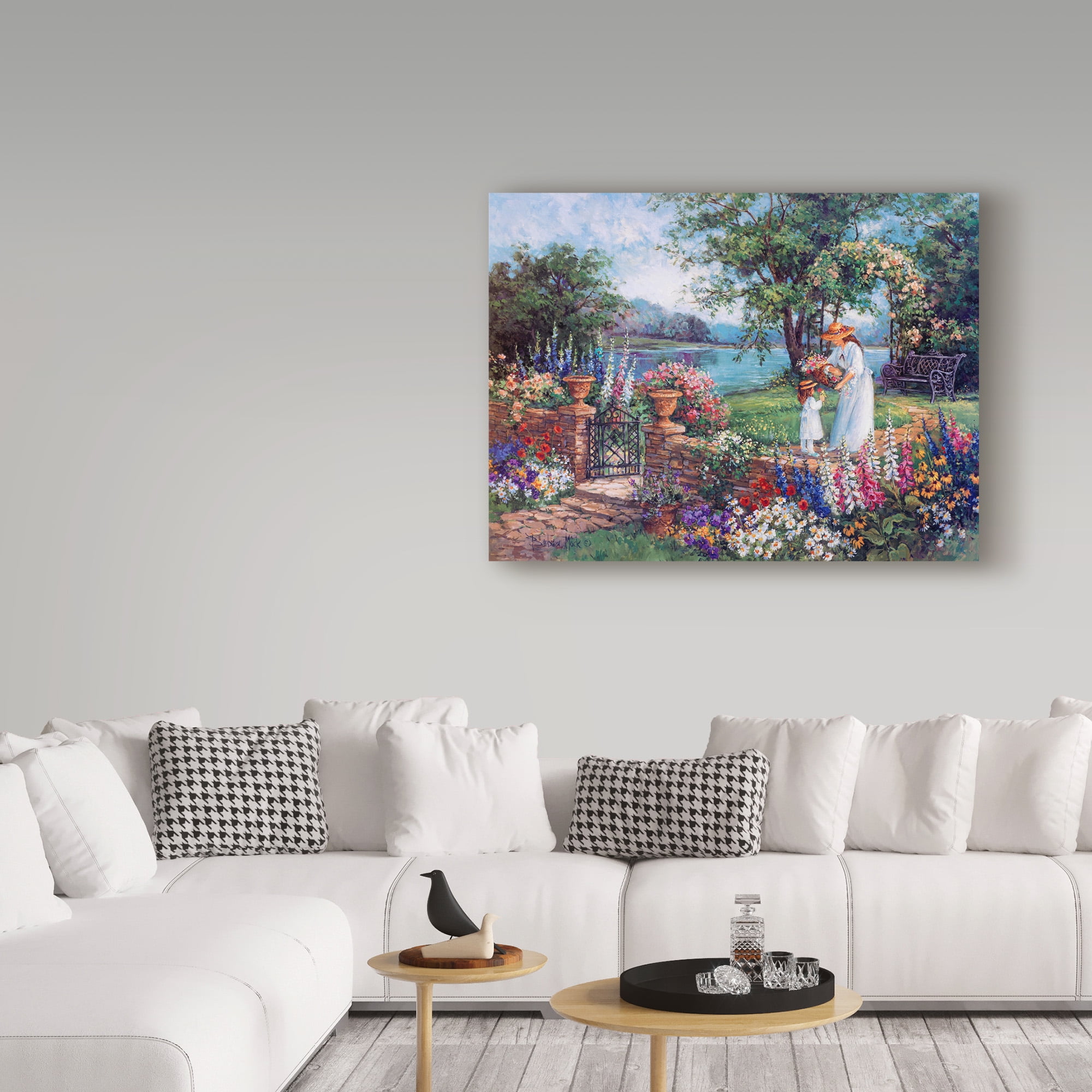 Trademark Fine Art 'Lakeside Morning' Canvas Art by Barbara Mock