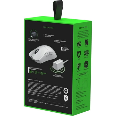 Razer - Viper V3 Pro Ultra-Lightweight Wireless Optical Gaming Mouse with 95 Hour Battery Life - White