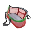 thumbnail image 2 of Bolsa de transporte para mascotas perfecl plegable transpirable viaje portátil lado suave malla comp rojo verde, 2 of 8