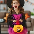 thumbnail image 4 of BNNG Personalized Halloween Trick or Treat Bucket Bag Custom Halloween Pumpkin Bags Name Embroidered Trick or Treat Bucket Candy Basket for Kids Party Favors and Gift Collection, 4 of 7