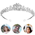 thumbnail image 4 of Serre-Tête de Mariage, Outil de Coiffure en Cristal avec Strass, 4 of 8