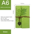 thumbnail image 2 of PENGXIANG Loose-leaf Refillable Notebook Lightweight Portable Notebook for Travelers Writers  Brown A7, 2 of 8