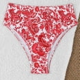 thumbnail image 5 of 2 Piece Bathing Suits for Women, Bathing Suit for Women 2 Piece, Two Piece Swimsuit, Womens Tummy Control Bathing Suits Modest High Waisted Bikini Sets Cute Halter 2 Piece Swim Suit 2026, Red XL, 5 of 7